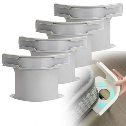 4pcs Invisible Bed Sheet Fasteners With Locks Groove Type Anti Slip Clips Firmly Fix Bed Corners Easy To Install Gray Bed Room Accessories