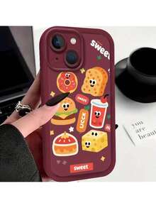 Funda de teléfono dulce de TPU, protección completa para la cámara y anti-golpe para for  14 - Multicolor - Ver 2