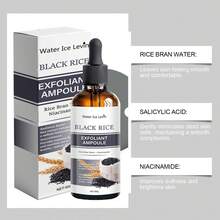 Water ice levin Black Rice Exfoliating Essence, Rice Bran Water + Niacinamide, Brightens Complexion: Rice Extract, Enhances Skin Radiance, Nourishes, Provides Exceptional Hydration And Nutrition For Healthy, Luminous Glow.