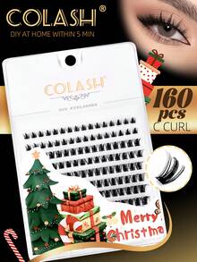 Colash/240 piezas Juego multipieza Rizo: C/D Imitación de pestañas de visón artificial hechas a mano Injerto de pestañas finas súper ligeras resistentes al agua Pestañas en forma de abanico gruesas y rizadas de larga duración Adecuadas para pestañas naturales de anime, regalo para mujeres y niñas Grupos de pestañas, grupos de pestañas individuales, pestañas postizas, pestañas, regalos para mujeres, regalos de Navidad. - vistoso - Ver 12