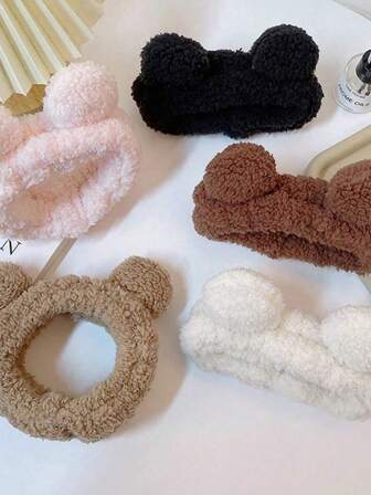 1 st sött plyschigt runt öronhårband, sminkhårband med luddiga björnaröron, strumpbyxor för kvinnor, strumpbyxor kvinnor, julklappar, presenter, julstrumpbyxor, presenter för kvinnor, present, julklapp, strumpbyxor för vuxna, strumpbyxor för vuxna, hårtillbehör, damaccessoarer, strumpbyxor, julhåraccessoarer för vuxenåldern, presentidéer för kvinnor, skönhetsstrumpbyxor, julklappar till kvinnor