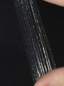 反光闪光蜘蛛网线条凝胶指甲油，金银粉彩色拉线绘画UV凝胶，超闪闪光条纹设计涂鸦条纹，可卸指甲油，适合在家DIY法式美甲和沙龙美甲 - 彩色 - 查看 3