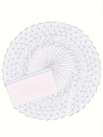 15 adet/30 adet A6 Boyutunda Gevşek Yapraklı Dosya Cepleri, 6 Halkalı Şeffaf Fermuarlı Keseler, Bütçeleme İçin Su Geçirmez Şeffaf PVC Malzeme Dosya Klasörleri, Para Biriktirmek İçin Nakit Zarfları, 6 Halkalı Dosyalara Uygun Plastik Bütçe Nakit Zarf Dosya Cepleri