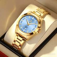 NARY Women's Casual And Elegant Quartz Watch Features A Stylish Dial With Date And Week Displays, A Waterproof Stainless Steel Strap, Suitable For Daily Life, Parties, Gatherings And Other Occasions - one-size - View 6