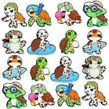 8/16pcs PVC Sea Turtle Shoe Charms Set, Beach Bag Accessories, Shoe Decorations, Birthday, Christmas, Valentine's Day, Halloween Party Gifts - Multicolor - View 7