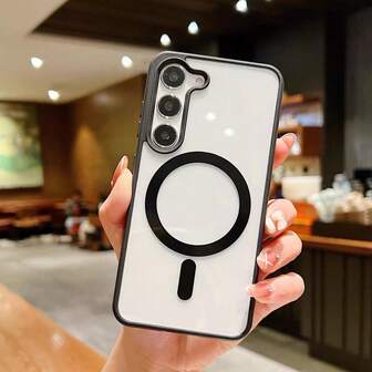 Magnetic Phone Case Compatible With Galaxy A56/A15/A16/A17/S24 Ultra/S25 FE, Also Fits Galaxy A16 A56 A06 A36 A26 Magnetic Charging Phone Case, As Well As Transparent Acrylic Ultra-Thin Protective Case For Galaxy A15 A55 A14 A54 S25 Ultra S24 Ultra S23 Ultra S22 Plus S21 FE S25 FE, Acrylic Protective Case, Christmas Gift, Halloween Gift, Anti-Drop Phone Case