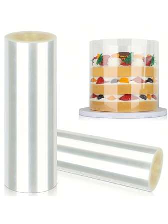 Ekstra Uzun Şeffaf Pasta Yakası, PET Pasta Kenarı Ambalaj Filmi, Mousse Çikolatalı Kekleri, Pastaları, Pişirme Aletlerini, Pasta Dekorasyon Ürünlerini, Mutfak Gereçlerini Süslemek İçin - Kolayca Lezzetli Pastalar, Tatlı Sunumları, Pasta Süslemeleri, Pürüzsüz Pasta Kenarları, Yeniden Kullanılabilir Ambalajlar, Dayanıklı Ambalajlar, Mousse Kapağı, Pasta Dekoratörü, Pişirme Tutkunları İçin