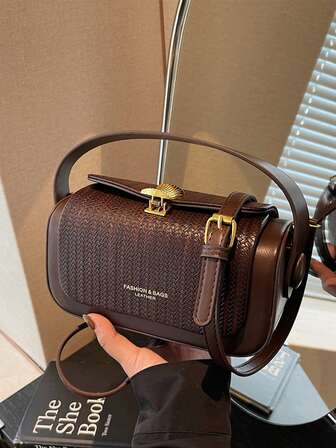 Dammode axelväska, avslappnad mångsidig liten fyrkantig handväska, lämplig för utflykter, resor, shopping