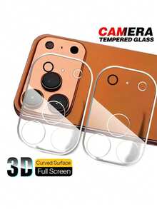 2 buah Pelindung Lensa Kamera Transparan 3D, Kompatibel dengan iPhone 17 Pro Max, 17 Air, 16, 15, 14, 13, 12, 11, Pro Max Plus, 12 Mini, 13 Mini. Anti Gores, Pas Sempurna, Desain Ramping, Potongan Presisi. Penutup Lensa, Pelindung Layar, Pelindung Ponsel, Pilihan Ideal untuk Penggemar Fotografi Ponsel. - Clear - View 11