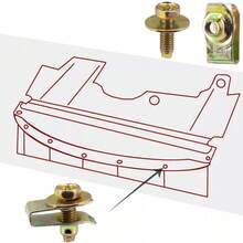 For Vauxhall Vivaro Renault Trafic Engine Undertray Clips Bolt Screw Guard Cover - Gold - View 10