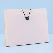 1pc 5-Compartment Accordion File Folder For Students, Cute Transparent Classification Storage Pouch For A4 Multi-Layer Storage Bag