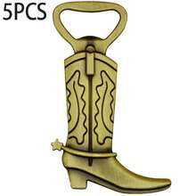 Metal Boot Shaped Bottle Opener, Creative Bar Tool, Western Theme Party Favor Set, Wedding Guest Gift & Decor, Holiday Gift, Baby Shower Gift, Valentine's Day Gift, Birthday Party Gift, Kitchen & Bar Accessory - Multicolor - View 15