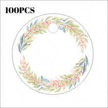100PCS 1.5 Inch Custom Round Wedding Hang Tags With String,Circle Tags,Printed Wedding Favor Tags, Thank You For Celebrating With Us Tags, Forever Love, Minimalist - Pattern - View 15