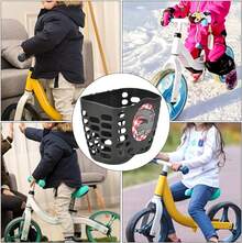 Cesta para Scooter para Niños, Cesta para Bicicleta, Cesta para Niños, Compras de Bicicletas, Bicicleta Al Aire Libre para Niños (Black) - 1 - Ver 3