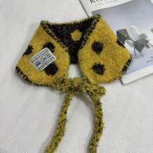 女士波点针织围脖头带，多功能围巾/耳罩，秋冬季保暖 - 彩色 - 查看 13