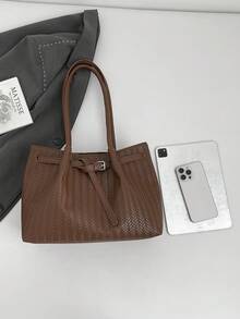 Geantă de umăr vintage pentru femei, cu capacitate mare, nouă geantă tote casual versatilă pentru naveta