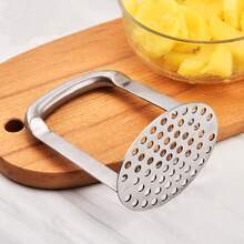 Potatisstötare i rostfritt stål, manuell matstötare, potatispress, grönsaksstötare, potatisstötare för kök - Multifärgad - Visa 1