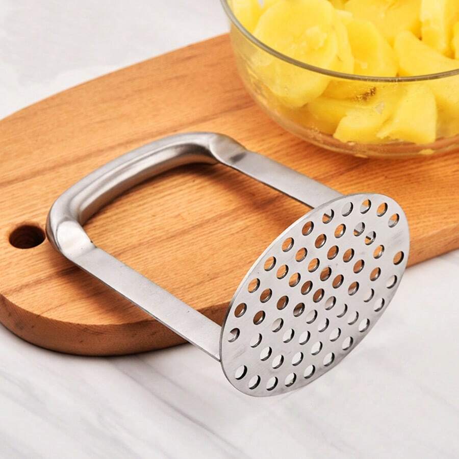 Potatisstötare i rostfritt stål, manuell matstötare, potatispress, grönsaksstötare, potatisstötare för kök - Multifärgad - Visa 1