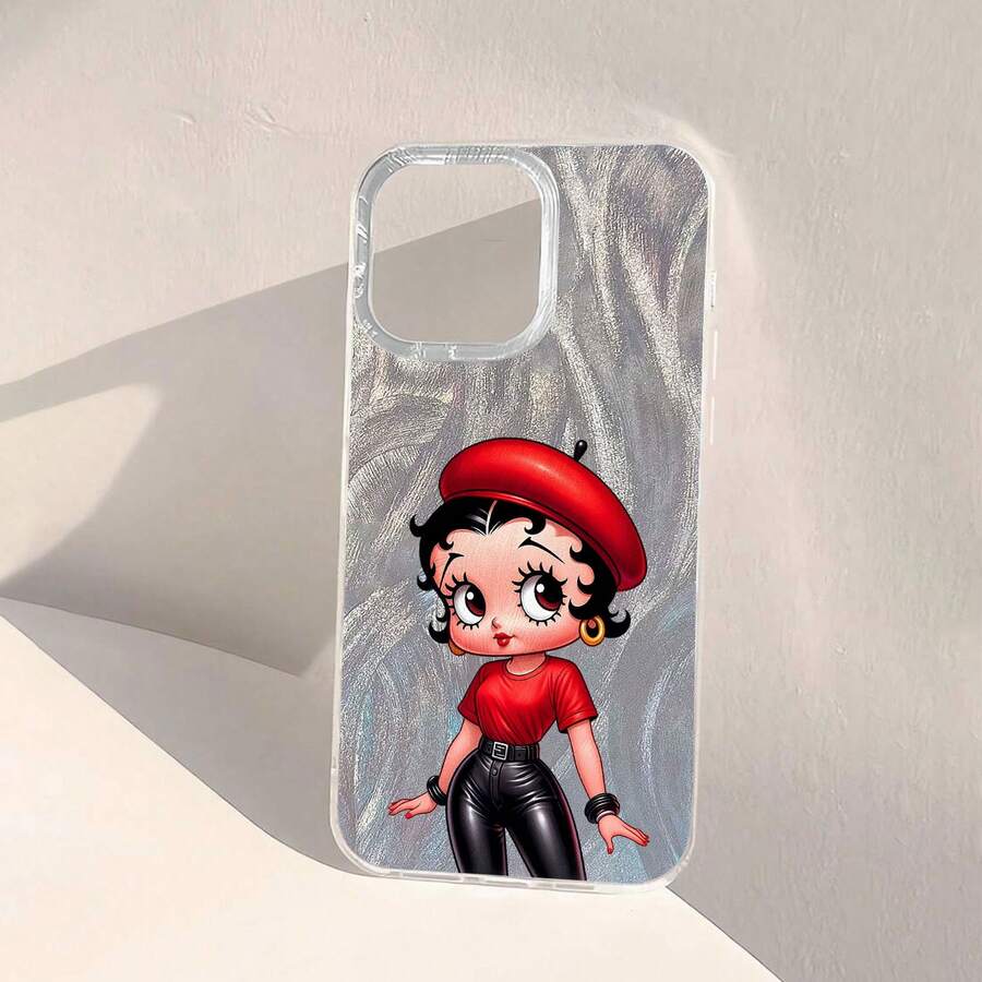 Estuche para teléfono Chic Style Un diseño divertido que ofrece protección Compatible con estuches para teléfonos 17 16 Pro Max 15 Pro Max 13 y 12 Hecho de material de TPU, brinda protección contra golpes y caídas Es un gran regalo para aniversarios de familiares y amigos y Halloween - transparente - Ver 1