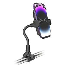 Spin Bike Phone Mount Gooseneck Exercise Bike Phone Holder [One Button Release] Universal Indoor Cycling Bike Phone Clip Stand For IPhone 15 14 13 Pro Max Galaxy 23 More 47" Smartphones - Black - View 1