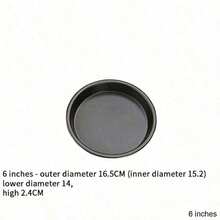 Non-Stick Carbon Steel Pizza Pan Oven Baking Trays Mold Microwave Cake Pan Dish Mould Patisserie Tarte Pie Sapan Tools - Black - View 8