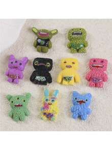 1 Box Of 9pcs Random Funny Roaring Monster Fridge Magnets, Cartoon Ugly Cute Resin Creature Refrigerator Stickers, Creative Kitchen Cabinet Decor, Cool Gift For Boys, Kids, Teenagers - Multicolor - View 13