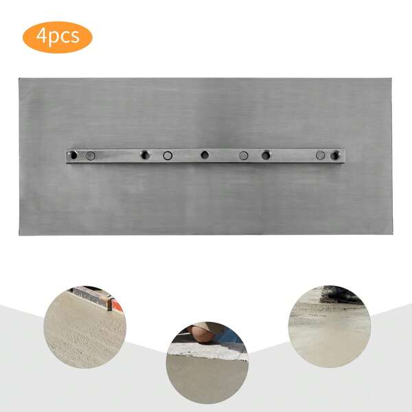 Concrete Trowel 4-Pieces Concrete Trowel Silver Concrete Trowel