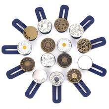 15 piezas Botones de plástico ABS (resina ABS) sin coser ajustables para jeans, hebilla de cinturón de jeans desmontable, ganchos ajustadores de cintura, botones para todo el año - Multicolor - Ver 10