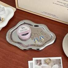 Jewelry Dish For Women, Jewelry Tray Trinket Dish, Cloud Jewelry Holder Plate, Watch Keys Tray Ring Dish Holder For Mother's Day/Christmas/Thanksgiving/Birthday Gift(Silver) - Silver - View 5