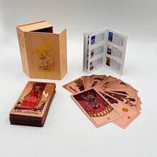 Bộ bài Tarot màu hồng hồng kèm sách hướng dẫn - Bộ bài sang trọng 78 lá - Bộ bài Tarot PET chống nước và chống rách - Bộ bài Tarot màu hồng thanh lịch dành cho người mới bắt đầu và chuyên gia - 4,7in*2,8in(12cm*7cm), Số phận, Bói toán, Bài Oracle, Giáng sinh, Halloween, Năm mới, Lễ tạ ơn, Quà tặng, Bói toán, Tiên tri, Quà tặng bài Tarot (Có hướng dẫn tô màu) - Hồng - Xem 7