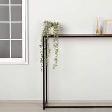 Max Home Mesa de apoio para radiador, 105x20x82 cm, peso máximo 8 kg, estrutura em aço preto, prateleira com efeito madeira, para hall de entrada, sala de estar, sala de jantar, corredor, quarto, banheiro ✅ Entrega em 24/48h para toda a Espanha continental