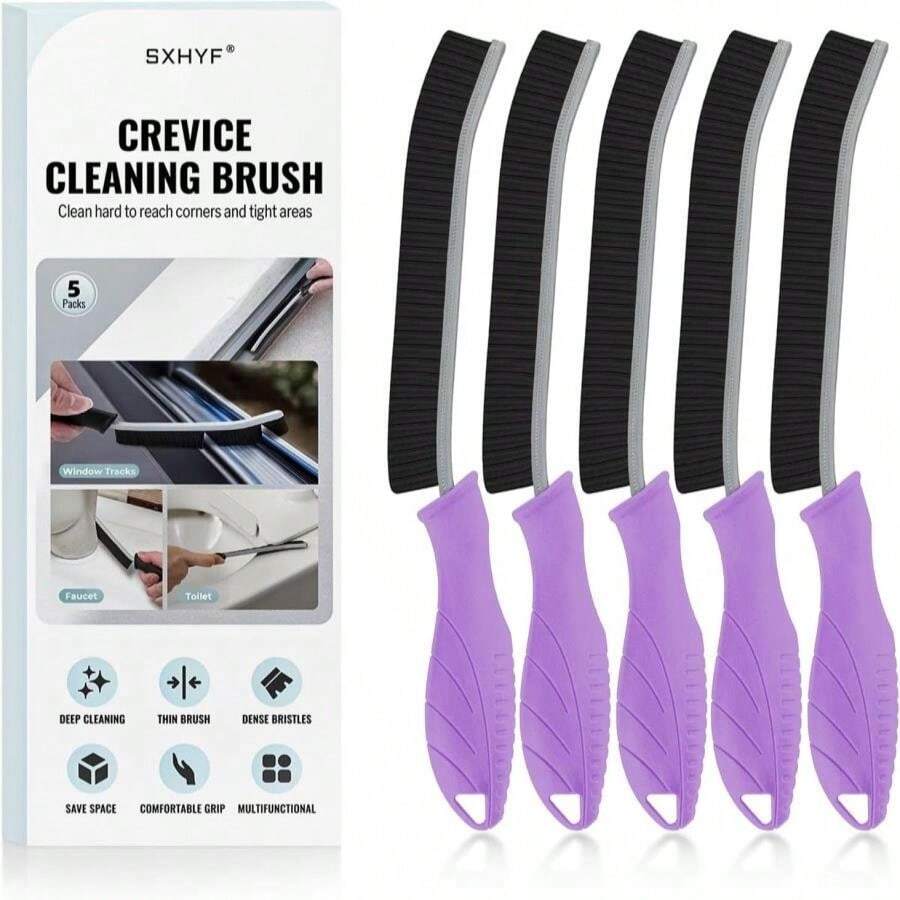 SXhyf Crevice Cleaning Brush - Grout Scrub Brush, House Cleaning Supplies, Gap Cleaning Tools, Home Essentials, Gifts For Women Men, Hard Bristle Crevice Cleaner Brush For Household Use, Bathroom - MàuM - Xem 1