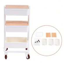 1/2 chiếc xe đẩy nhà búp bê - Xe đẩy mua sắm mini tỷ lệ 1/12 với 3 tầng và bánh xe, đồ nội thất nhà bếp đồ chơi, giá trưng bày, phụ kiện nhà búp bê mini, đồ trang trí búp bê, đồ trang trí nhà búp bê thu nhỏ, thích hợp cho các thiết bị mini nhà búp bê, đồ dùng nhà búp bê thu nhỏ, xe đẩy 3 tầng, mô hình thu nhỏ bền, tay nghề tinh xảo, trang trí nhà cửa, trang trí cảnh vật, trang trí phòng, trang trí phòng ngủ, tự làm cảnh nhà thu nhỏ, quà tặng cho người đam mê và nhà sưu tập. - Nhiều màu - Xem 6
