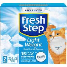 Fresh Step Arena Ligera para Gatos Avanzada Olor Extremo Extragrande 25 Libras en Total 2 Paquetes de Cajas de 12 Libras - como en la foto - Ver 1