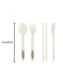 1pc Adult Size PP Plastic Square Lunch Box With Lid, Comes With Utensils And Dipping Sauce Dish, Multipurpose, Portable, Reusable, Lightweight. Optional Cup, Oatmeal Cup, Breakfast Cup And 1pc Portable Lunch Bag With Zipper And Built-In Aluminum Foil Insulation Layer, Suitable For Office Workers, Students, Outdoor Activities And Camping. - Multicolor - View 17