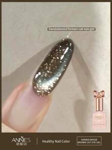 annies 10毫升冬季黑色猫眼凝胶指甲油 2025新款美拉德棕色玻璃珠猫眼凝胶增强 1片/6片装 - 彩色 - 查看 7