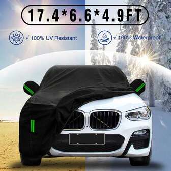 Premium Car Cover - Full Coverage, Silver Lining - Durable, Weather & Scratch Resistant - Ultimate All-Season Protection For Your Vehicle