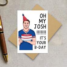 Oh My God, Josh! It's Your Birthday Today! Birthday Cards, Fun And Quirky Cards, Anniversary Cards, Congratulatory Cards, Birthday Gift Cards, Friendship Cards - Multicolor - View 9