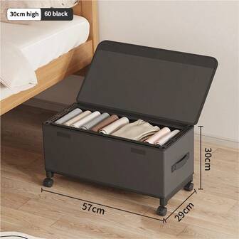 衣物收纳盒、卧室整理箱、可移动窄缝收纳盒、透明防尘收纳盒、防水衣物袋、衣物整理袋、衣物收纳袋、旅行必备品、旅行收纳用品