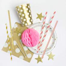 100pcs Mixed Series Paper Straws, 7 Color Styles Available, 4-Ply Thick Paper Material - Waterproof, Essential For Daily Home And Holiday Decoration, Suitable For Cocktails, Juices And Various Beverages, Paper Straws For Valentine's Day, Eid Al-Fitr, Parties, Family Gatherings, Cocktail Parties, Festivals And More - Multicolor - View 4