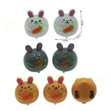 1/3/6/12/24个装复活节胡萝卜车玩具，兔子造型摩擦动力动物车，塑料材质，可前后行驶，适合用作复活节篮子填充物、派对礼物、礼品袋填充物、复活节奖品、课堂宝箱奖励、皮纳塔填充物，颜色随机 - 彩色 - 查看 8