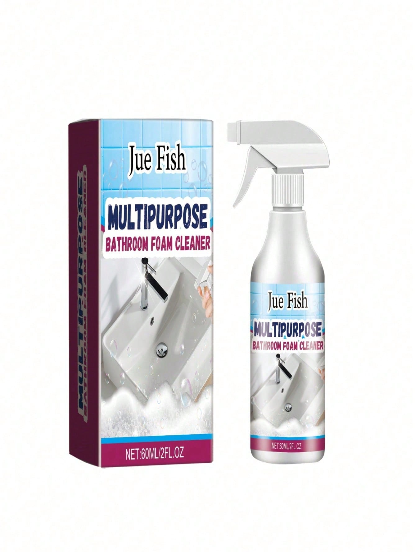 رذاذ إزالة الترسبات والتنظيف للحمام – يزيل بقع الم...