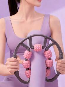 Rullo da massaggio sportivo anti-cellulite, massaggiatore per corpo e gambe, dispositivo per allenamento yoga a forma di U per rilassamento muscolare, accessori per ginnastica e fitness (rullo a goccia d'acqua)