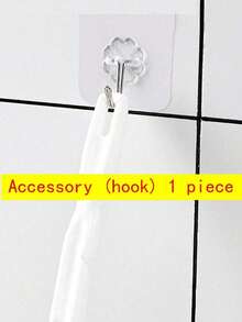 6 Hooks White/Black Storage Rack, No Drilling Required, Multi-Function Storage Hanging Hook Strip, Wardrobe Hooks, No Drill Kitchen Hooks, Adhesive Hook Rack, Track Style Kitchen Utensil Rack, Kitchen Pot Hanging Rack - Multicolor - View 7