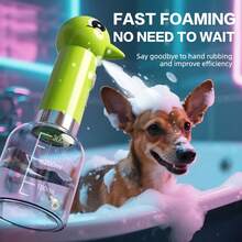 Automatic Pet Bathing Bubble Machine, Woodpecker Bubble Maker, Cat & Dog Bathing Gadget, One-Button Bubble Maker, Pet Bubble Machine