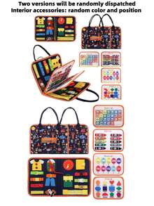 Busy Board , Sensory Activity Board For Fine Motor Skills, Sensory Board Toys, Educational Preschool Toys For Girls Boys Gift, Preschool Learning Activities Book Airplane Travel Essential Toys