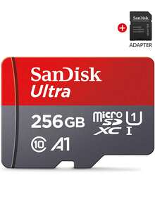 SANDISK SanDisk Micro SD Card Class 10 A1 Microsd 32GB 64GB 128GB 256GB 512GB 100MB/S U3 TF Memory Cards + SD Adapter