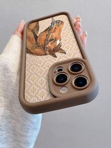 1pc Premium Full-Screen Horse Pattern High-Grade TPU Shockproof Protective Phone Case, Suitable As Holiday Gift Compatible With Apple XS/XS Max/XR/11/12/13/14/14 Plus/15/15 Plus/16/16 Plus/7/8 Plus/17 And Other Models - Multicolor - View 5