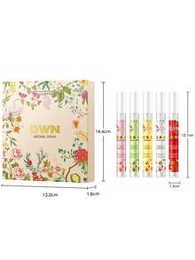 Set de 5 piezas de 10ml de Spray de Fragancia de Flores - Aroma Natural Duradero y Fresco, Ambientador Portátil para Fiestas y Ocasiones, Regalo de Cumpleaños Perfecto para tu Mejor Amiga - Diversas fragancias florales - Ver 12