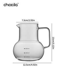 choxila 1 Stück Hochborosilikatglas Kaffee-Teekanne, hitzebeständige V02 Pour-Over-Karaffe mit Skala - 600ml Hand-Drip & Drip-Bag Kaffeemaschine, Kaffeefilterkanne, Kaffeekanne, Kaffeezubehör, unverzichtbare Kaffeeausrüstung für Cafés, Camping & Zuhause - Kaffeekanne - Übersicht 8